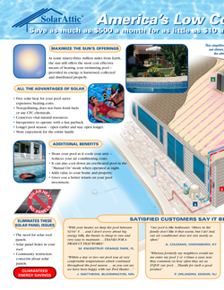 SolarAttic PCS3 solar pool heater brochure inside left page.